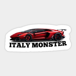 Lamborghini Aventador SVJ victor art Italy monster Sticker